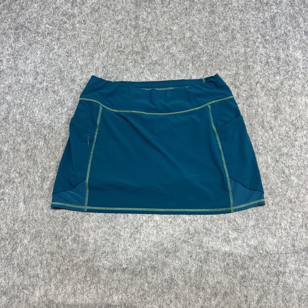 Athleta Teal Athletic Skort with Contrast Stitching